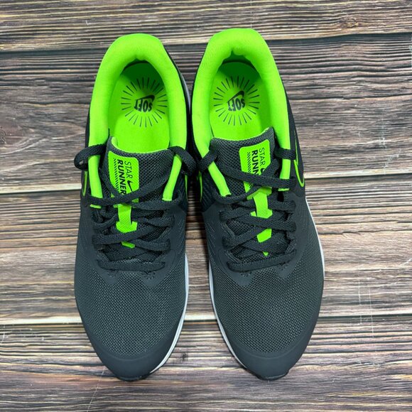 Nike Star Runner 2 Women's Gray Neon Green Athletic Running Shoes Size 7.5 - Picture 7 of 8